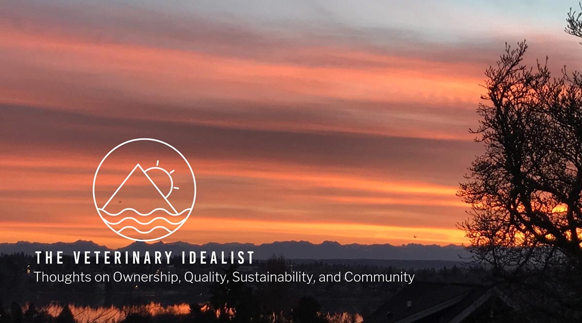 The Veterinary Idealist Sunset Banner